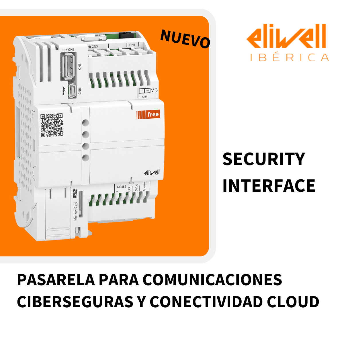 Imagem da interface segura da Eliwell Ibérica