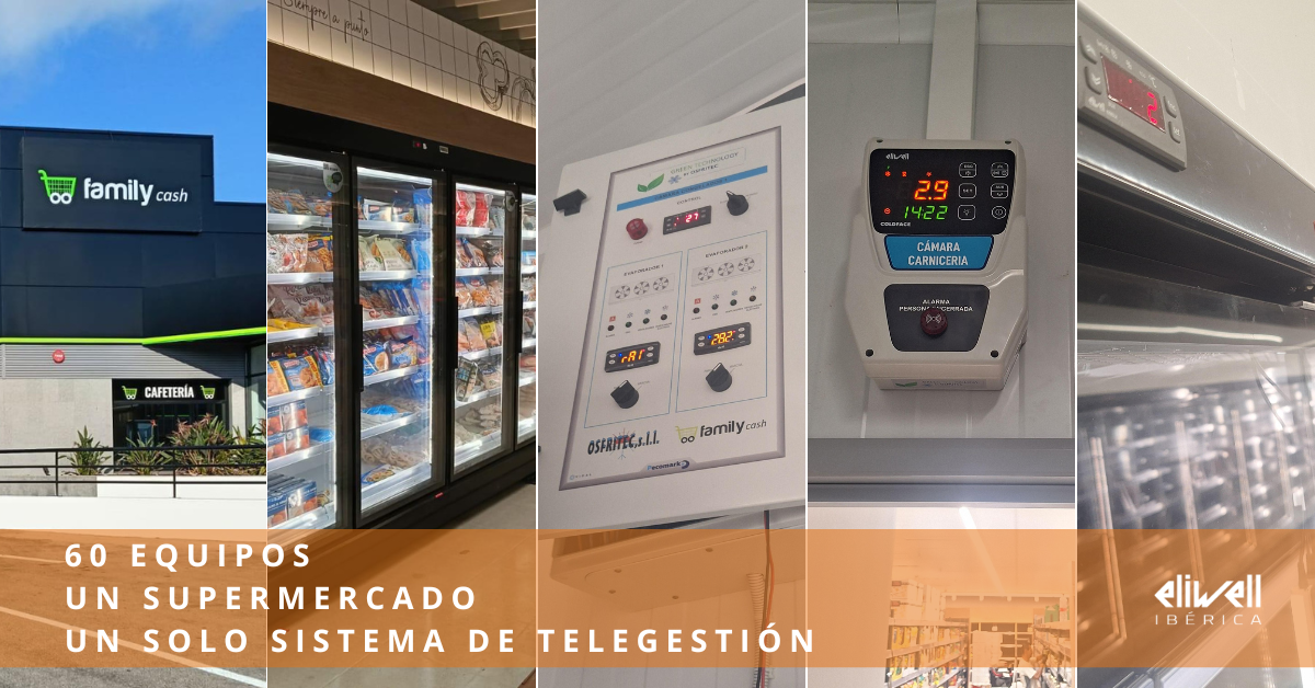 Gestão remota de refrigeração num supermercado: o caso Family Cash em Jávea. Mais de 60 equipamentos a funcionar em rede sob uma única plataforma de supervisão: o sistema de gestão remota da Eliwell 